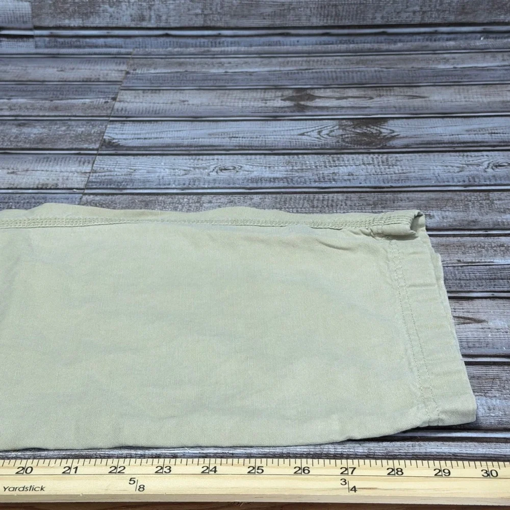 Banana Republic‎ Heritage Pants Mens 30x30 Actual Tan Linen Straight Leg Casual